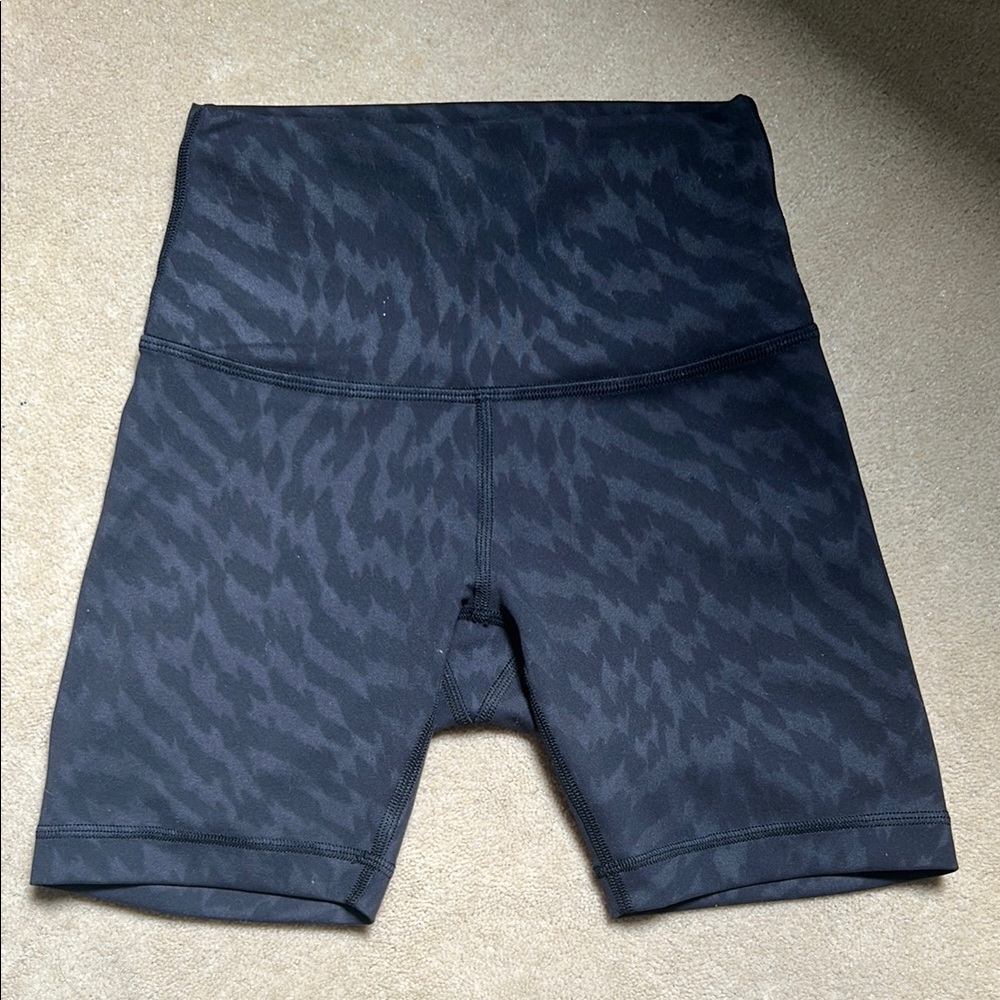 lululemon athletica Black Patterned Athletic Shorts